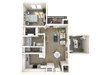 3D Illustration of Grand Turk Floor Plan